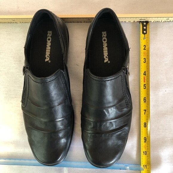 Romika Dora 2 Ladies 40 Black Leather Loafers - Picture 6 of 16
